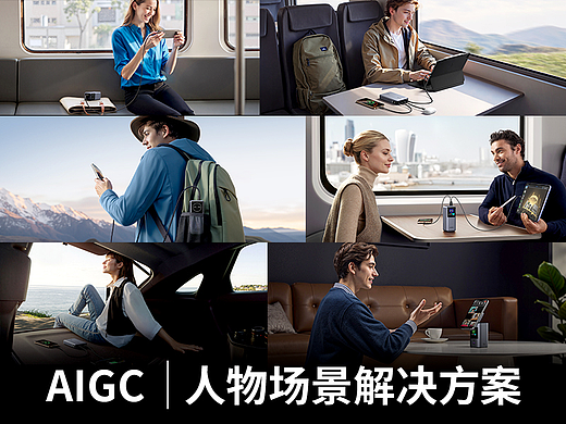 AIGC电商人物场景解决方案-绿联充电宝项目实例