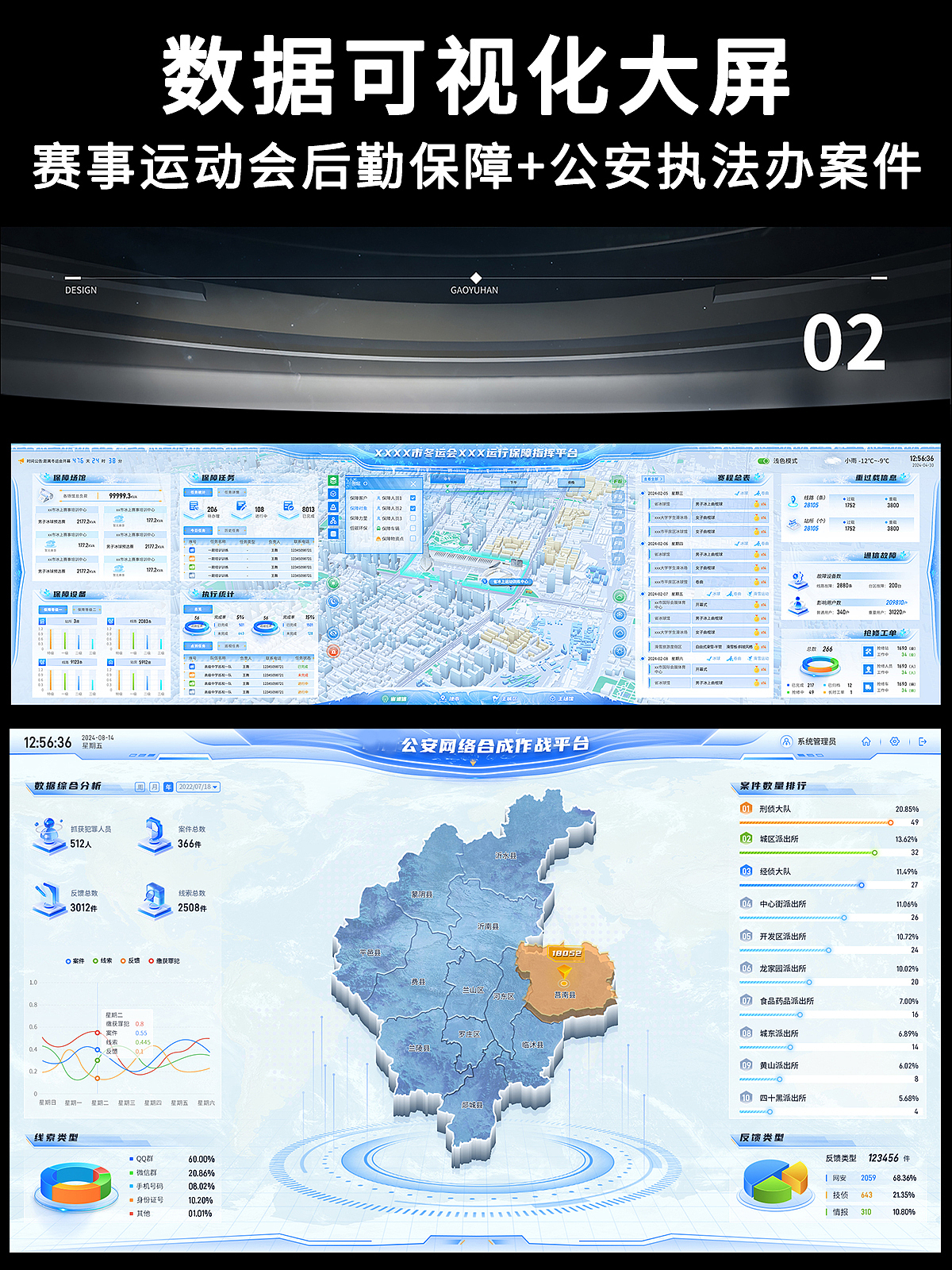 赛事运动会+公安执法办案件管理数据可视化大屏软件UI（图ZMzg4NjkxNzgw） - 软件界面 - 站酷设计师易扬视觉设计原创素材 - 站酷ZCOOL