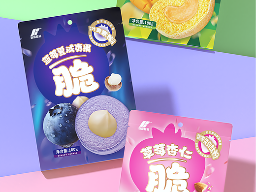 包装设计-超脆的冻干坚果脆