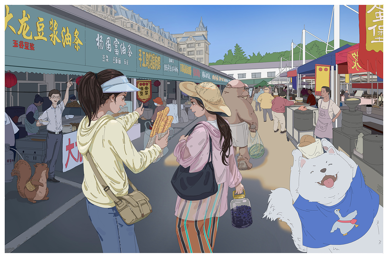 阿来和她的朋友们（图ZMzg4NzAyMDU2） - 创作习作 - 站酷设计师阿来LAI原创素材 - 站酷ZCOOL