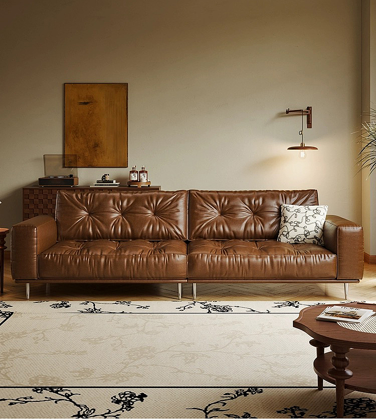 中古风复古豆腐块沙发（图ZMzg4NzEzMzIw） - 生活用品 - 站酷设计师研造家居原创素材 - 站酷ZCOOL