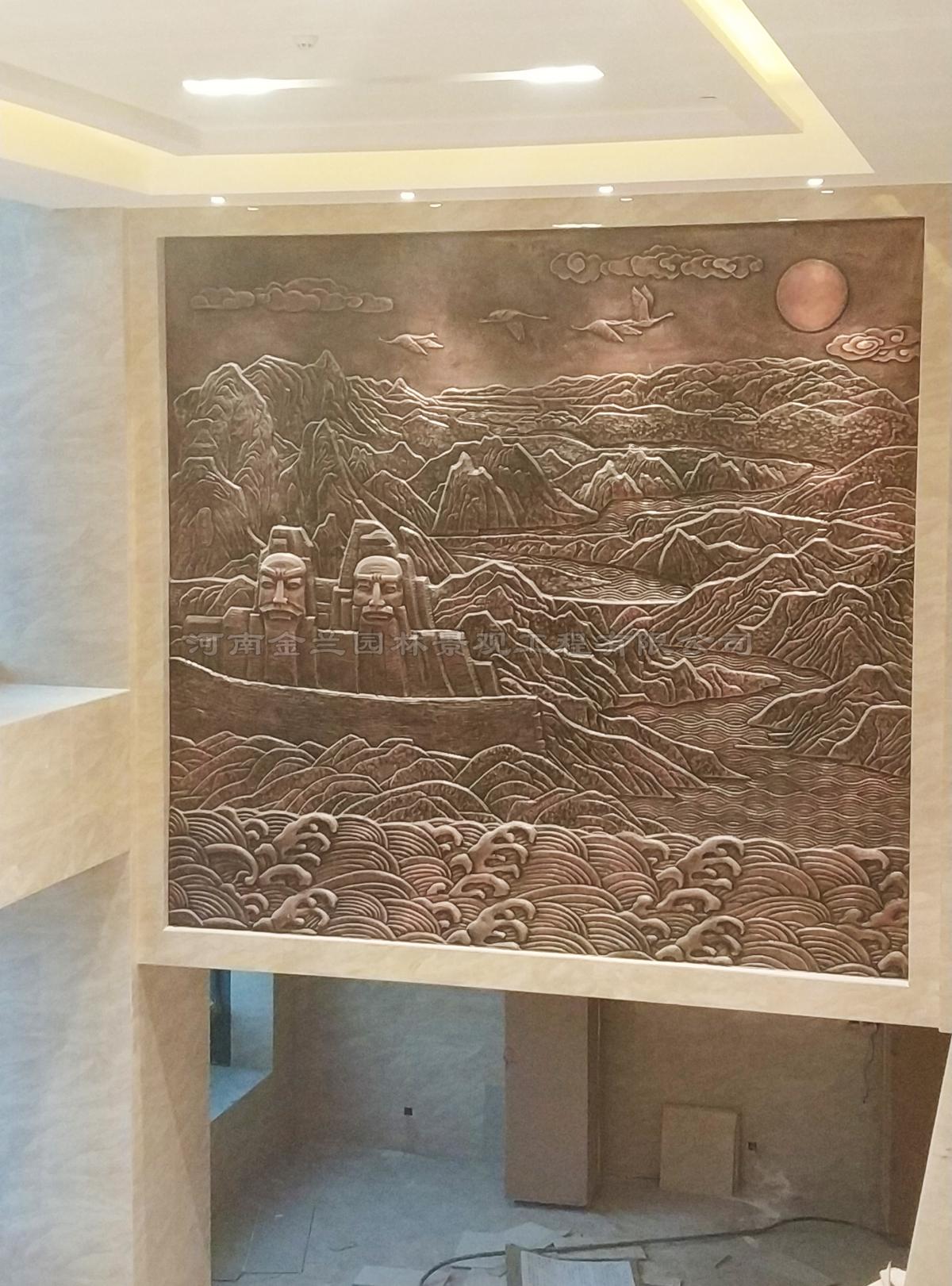 办公空间紫铜浮雕壁画设计定制——承制大唐电力郑州研究院紫铜浮雕壁画纪实（图ZMTUwNjMwOTY=） - 资讯 - 站酷设计师浮雕设计定制公司原创素材 - 站酷ZCOOL