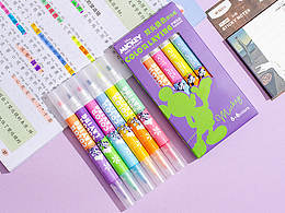 文具 雙頭疊色熒光筆產(chǎn)品拍攝