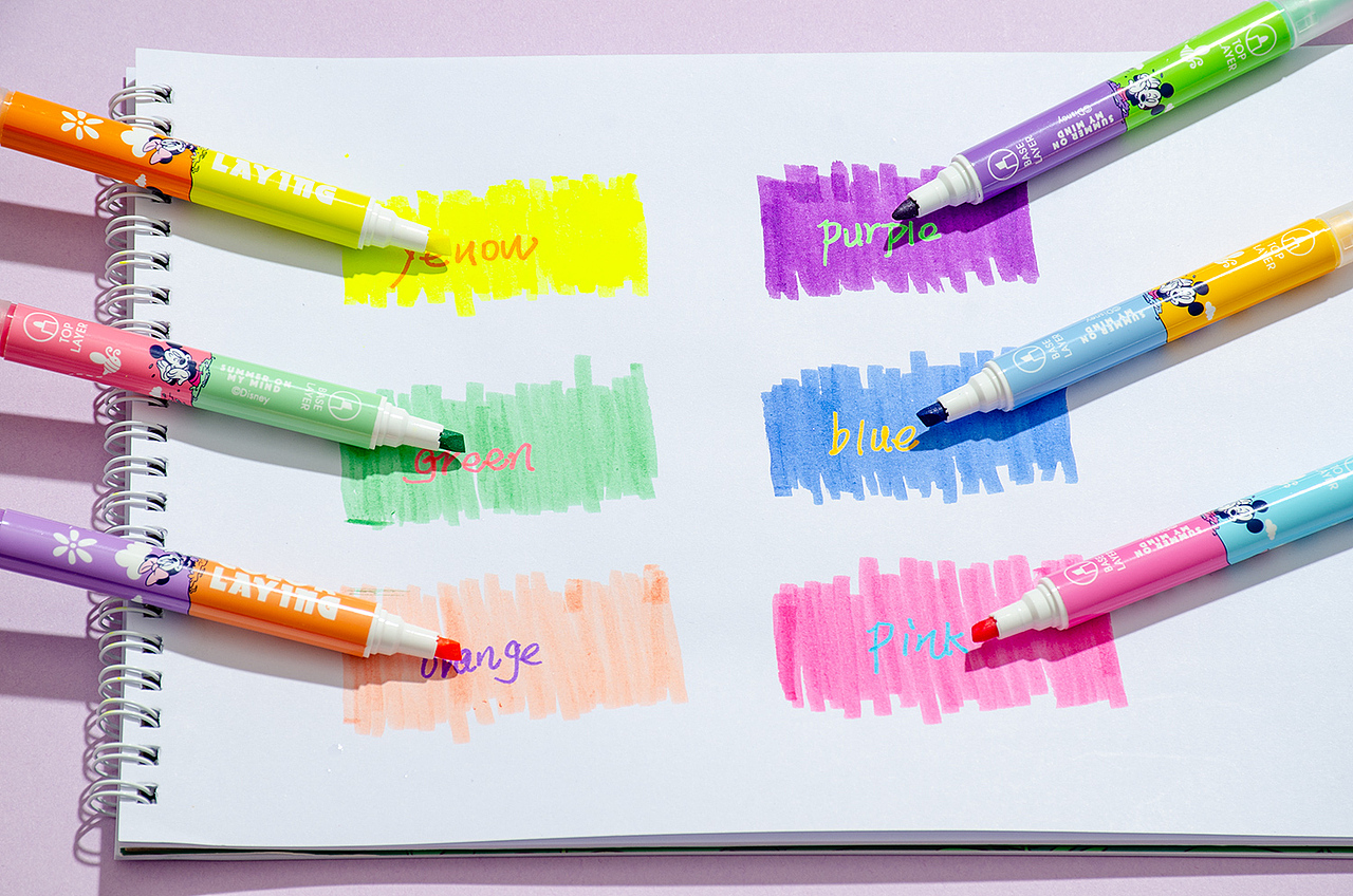 文具 双头叠色荧光笔产品拍摄（图ZMzg4NzQ3MjY0） - 产品摄影 - 站酷设计师摄影师老张原创素材 - 站酷ZCOOL