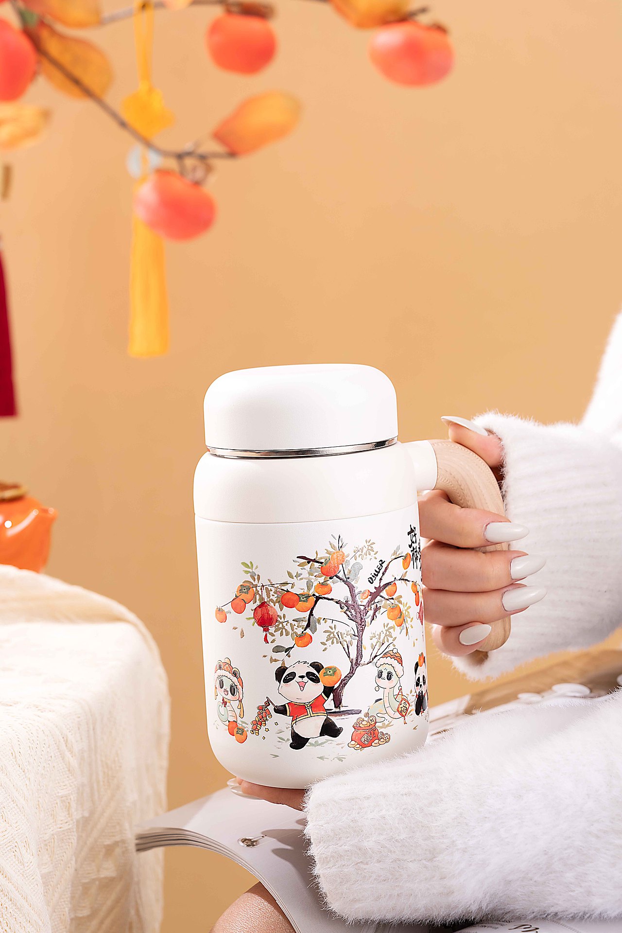 水杯摄影✖️好柿发生 保温杯 静物拍摄