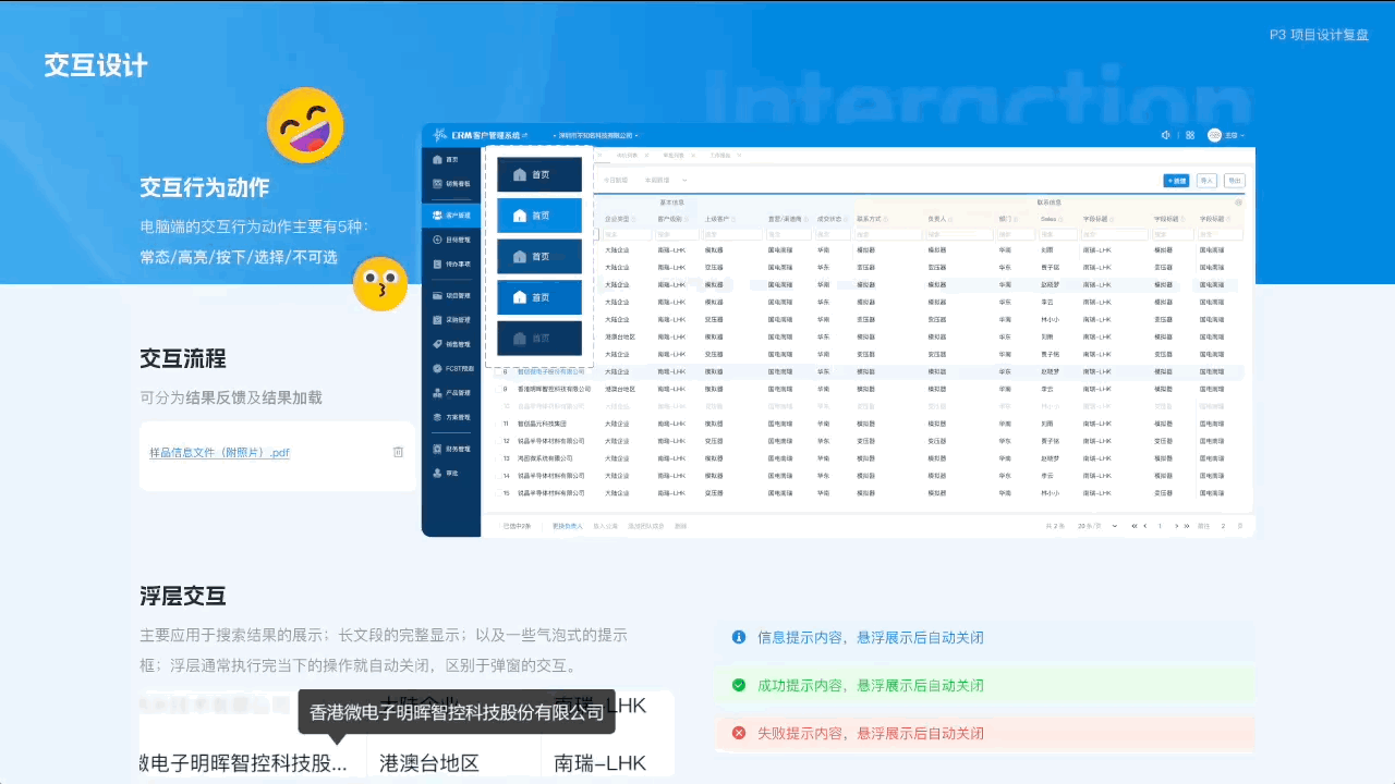 个人作品集——B端CRM项目设计复盘