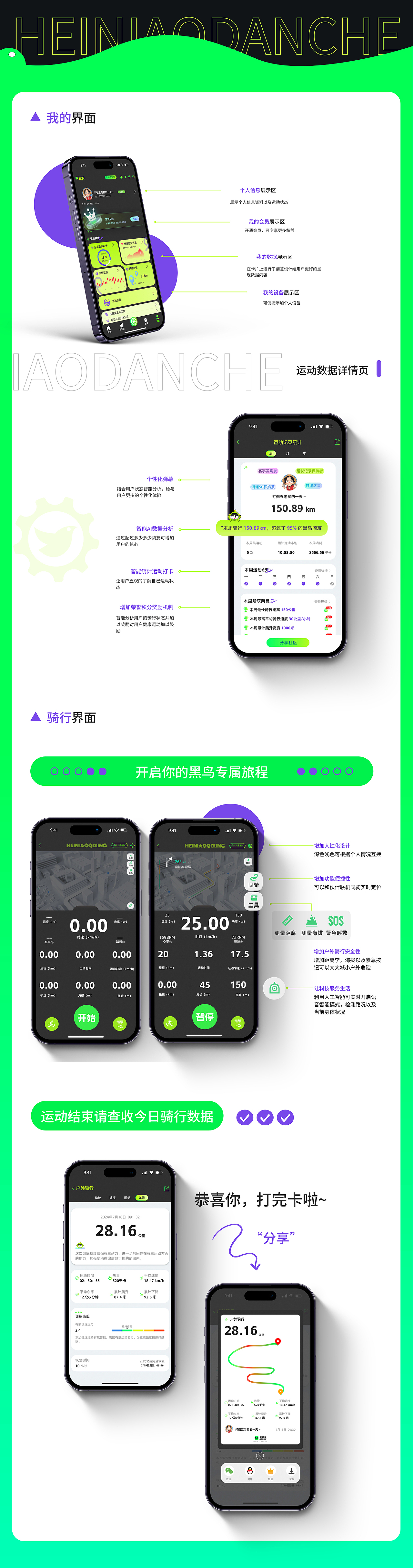 黑鳥單車app虛擬改版項目（圖ZMzg4NzY0Mjcy） - APP界面 - 站酷設(shè)計師湯不燙喲原創(chuàng)素材 - 站酷ZCOOL