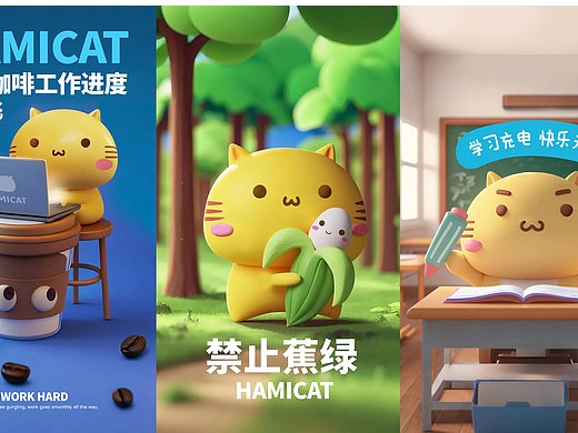 可爱哈咪猫手机电脑壁纸
