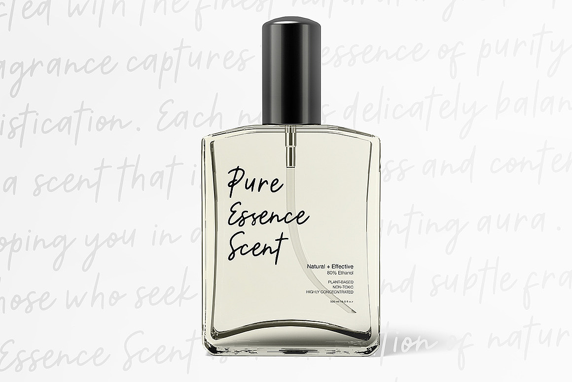 极简主义时尚手工签名手稿标注标题手写英文字体