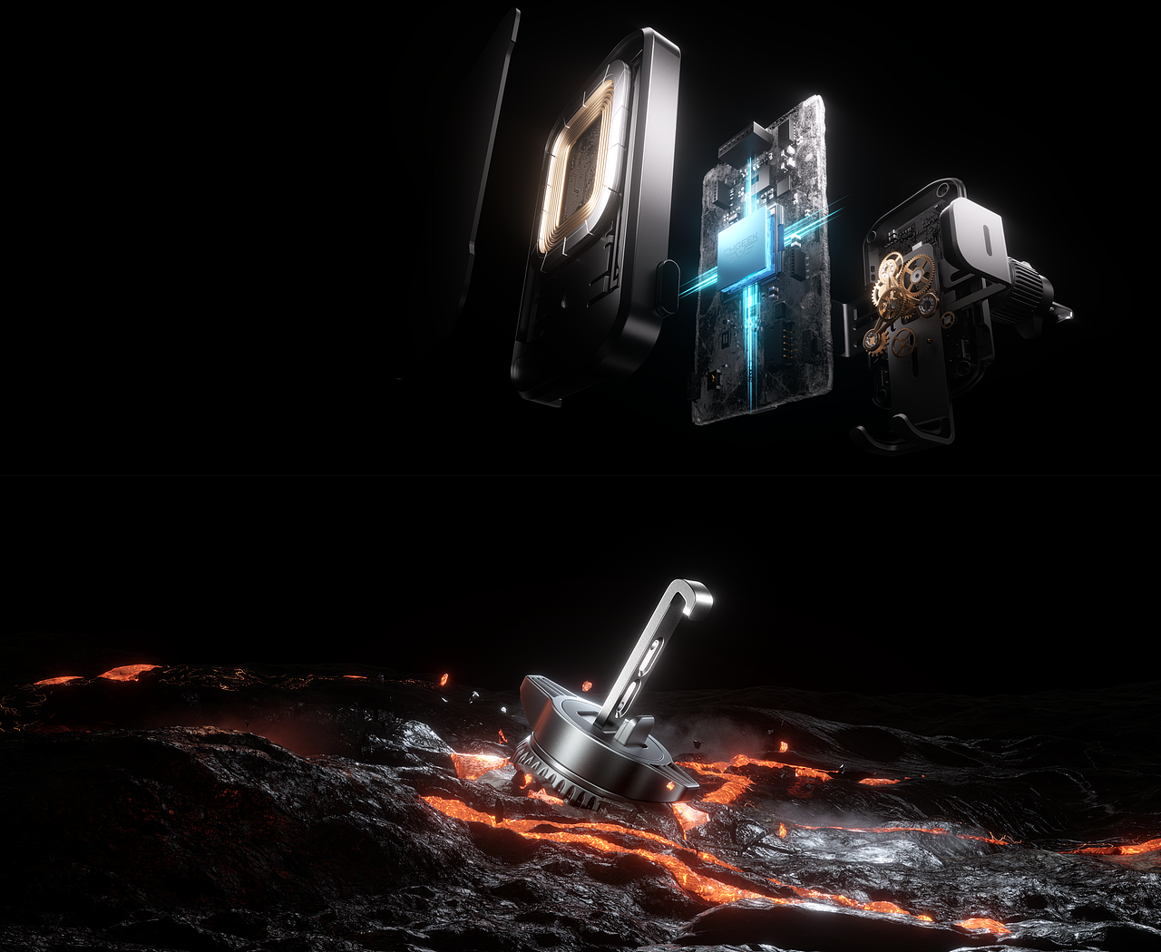 车载支架产品渲染