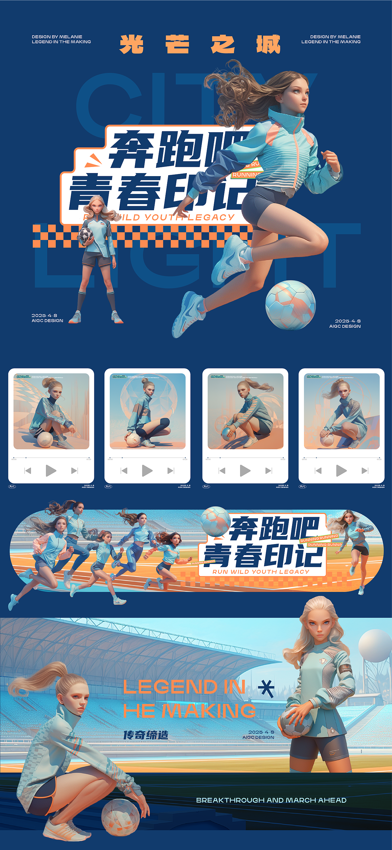 AIGC—光芒之城女子足球队（图ZMzg4Nzg0NTA0） - 其他动漫 - 站酷设计师草莓大侠CC原创素材 - 站酷ZCOOL