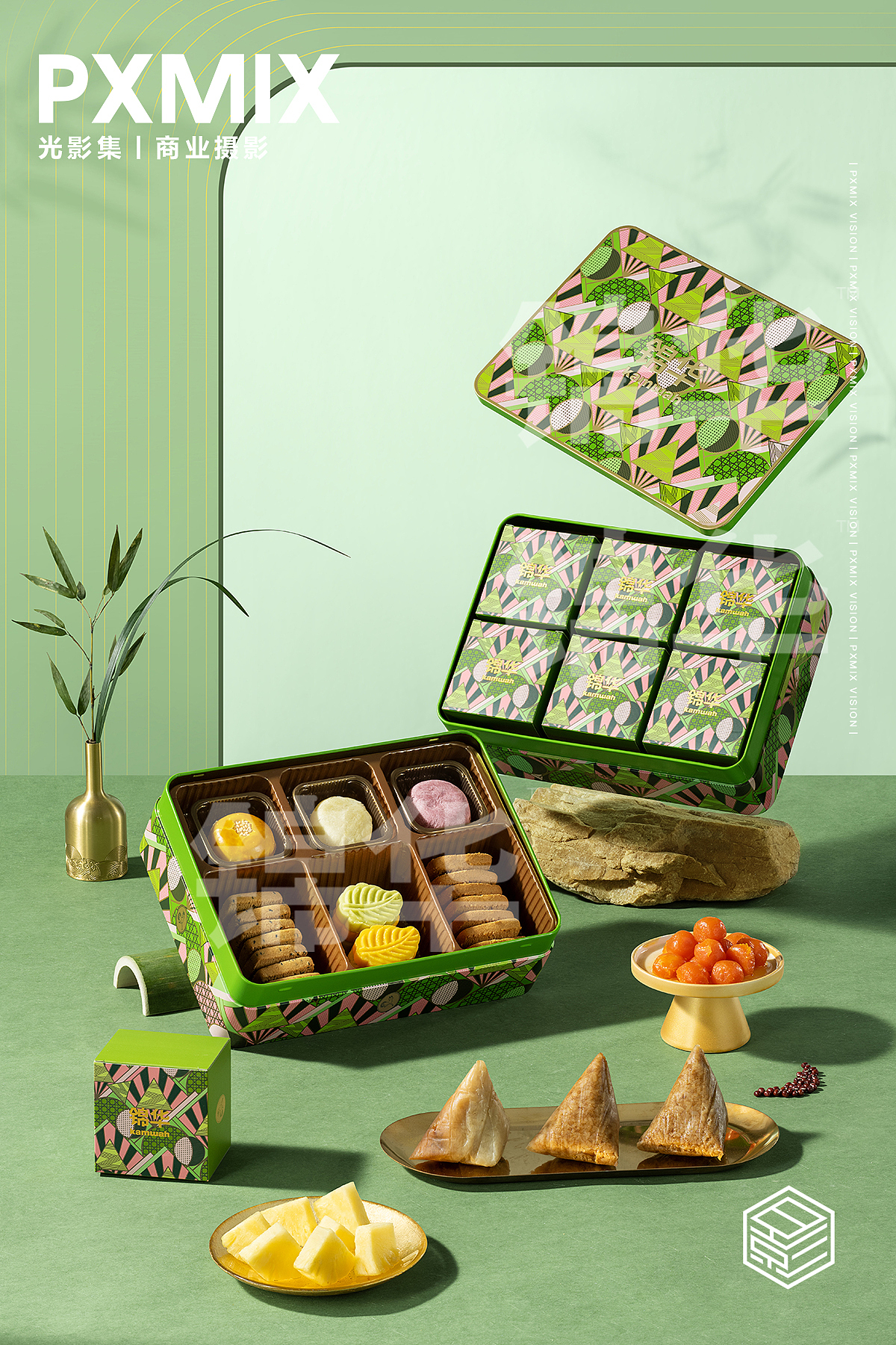 礼盒摄影丨锦华食品粽礼 x 光影集 PXMIX（图ZMzg4Nzk0NTk2） - 产品摄影 - 站酷设计师光影集原创素材 - 站酷ZCOOL