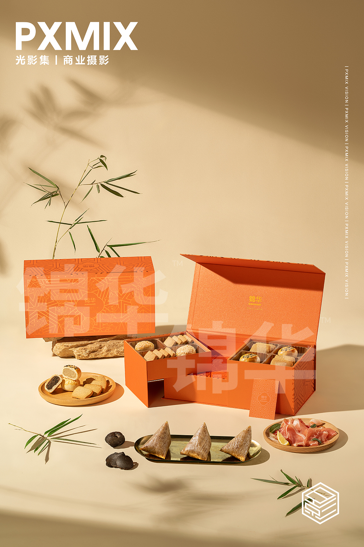 礼盒摄影丨锦华食品粽礼 x 光影集 PXMIX（图ZMzg4Nzk0NjMy） - 产品摄影 - 站酷设计师光影集原创素材 - 站酷ZCOOL