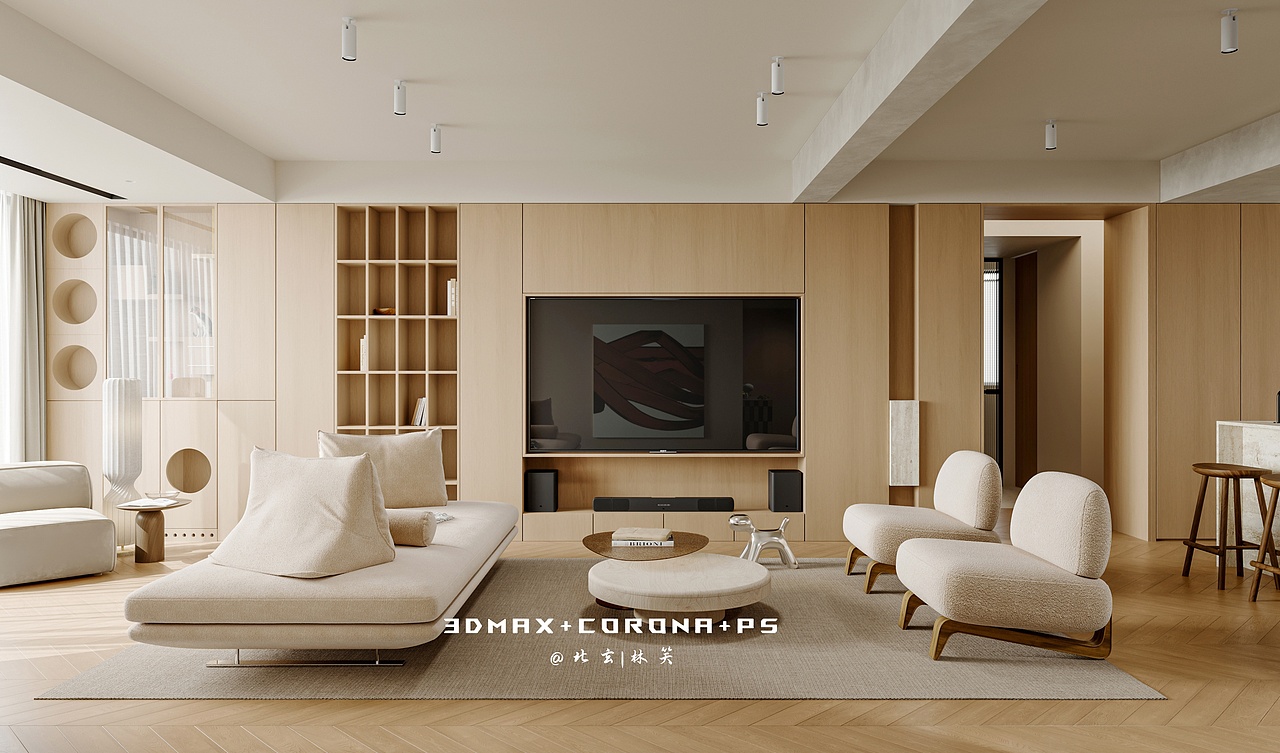 日式原木，藏着不被打扰的松弛感（图ZMzg4Nzk4MTA4） - 家装设计 - 站酷设计师北玄笑笑原创素材 - 站酷ZCOOL