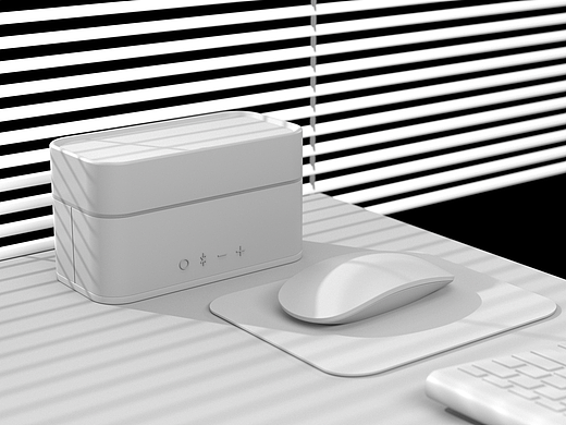 “眼镜盒白膜渲染”