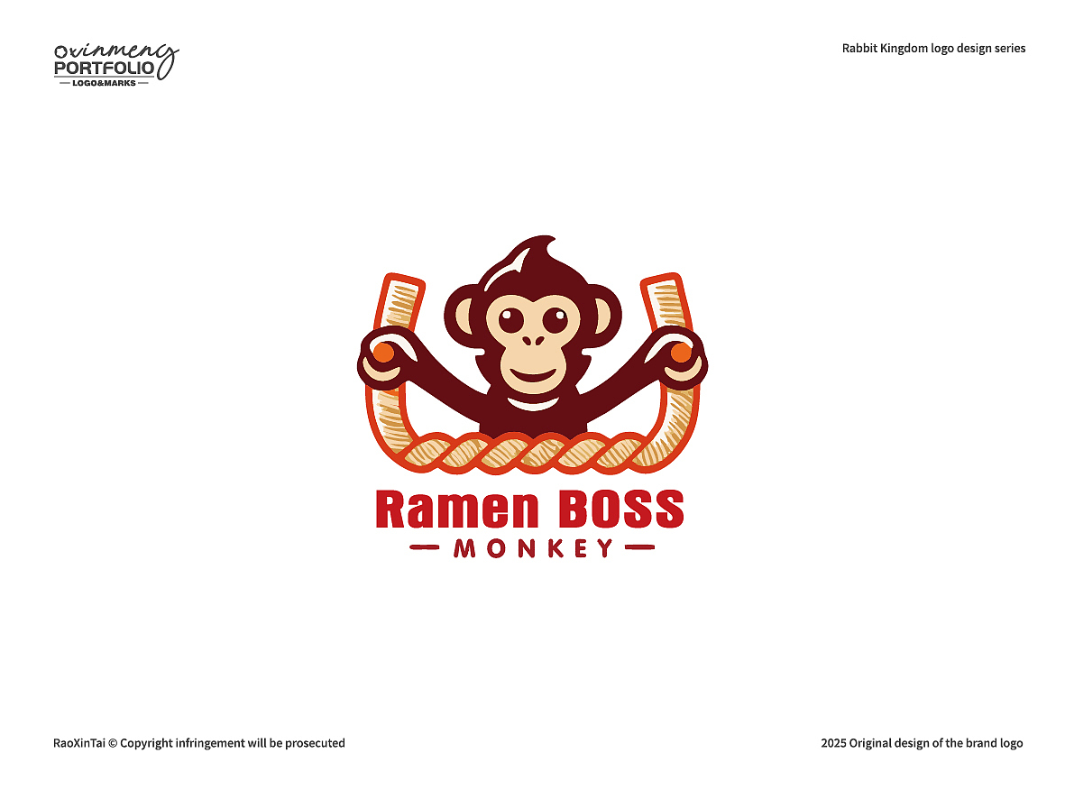 心梦动物园 | 可爱猴子标志LOGO设计