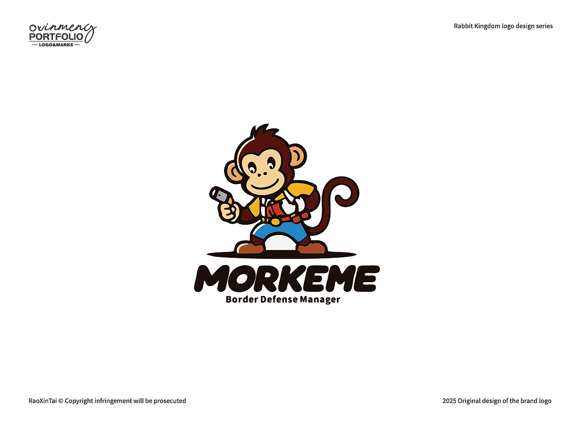 心梦动物园 | 可爱猴子标志LOGO设计