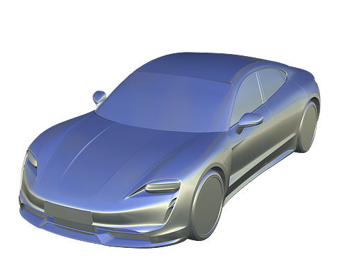 保时捷Tycan外饰比例模型——Alias建模计时8小时作品