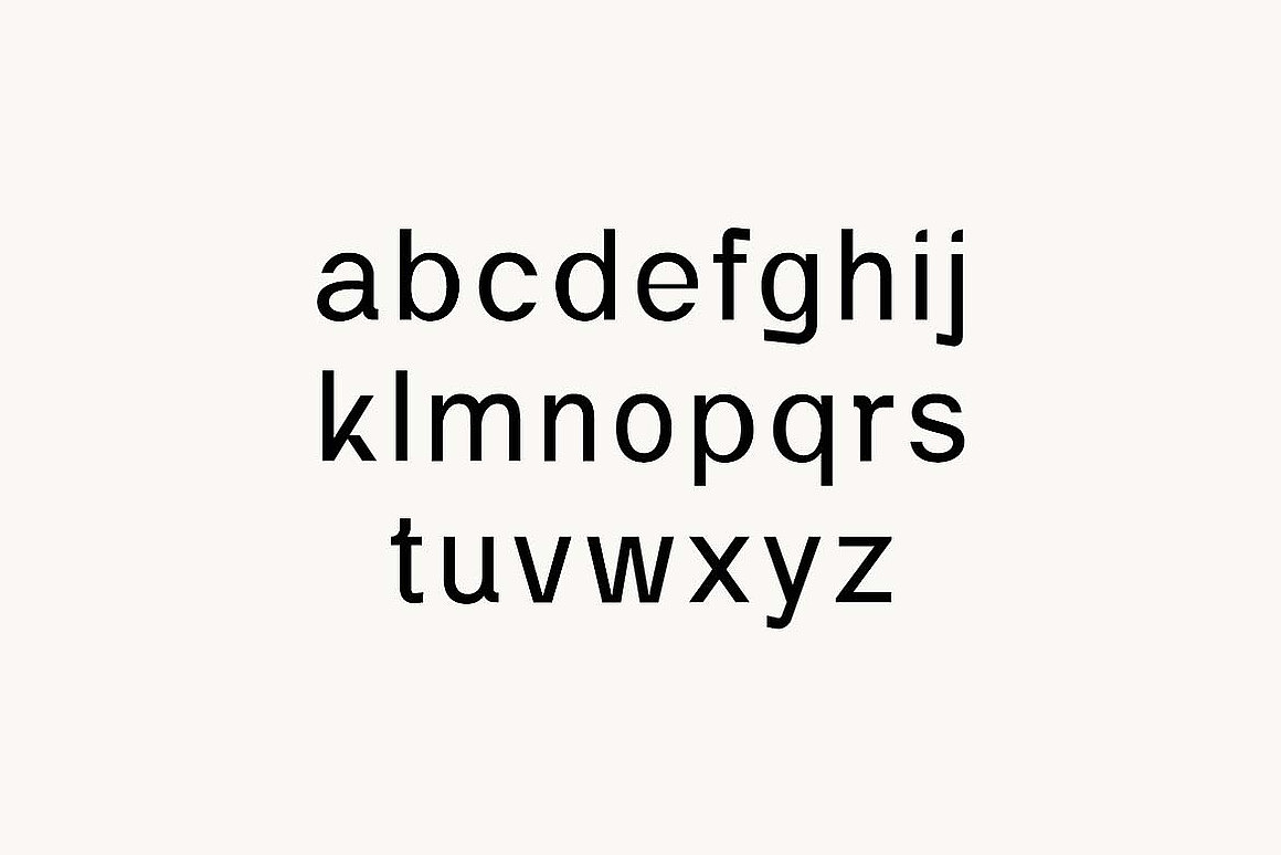 现代简约优雅广告画册海报封面标题无衬线英文字体家族