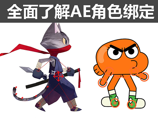 【MG教程】AE角色绑定工具全面对比，详细讲解操作流程