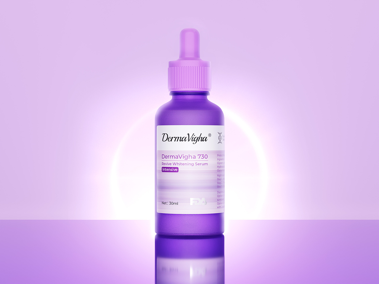 DermaVigha®烟酰胺精华液包装设计