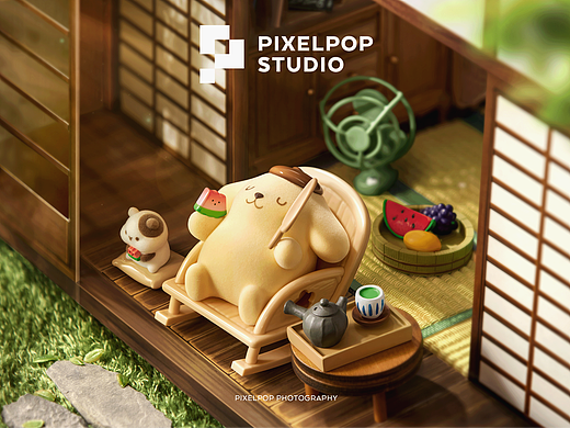 MINISO名创优品布丁狗童年四季系列盲盒-盲盒手办摄影