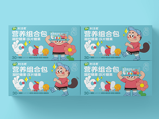 营养组合包包装设计及ip设计