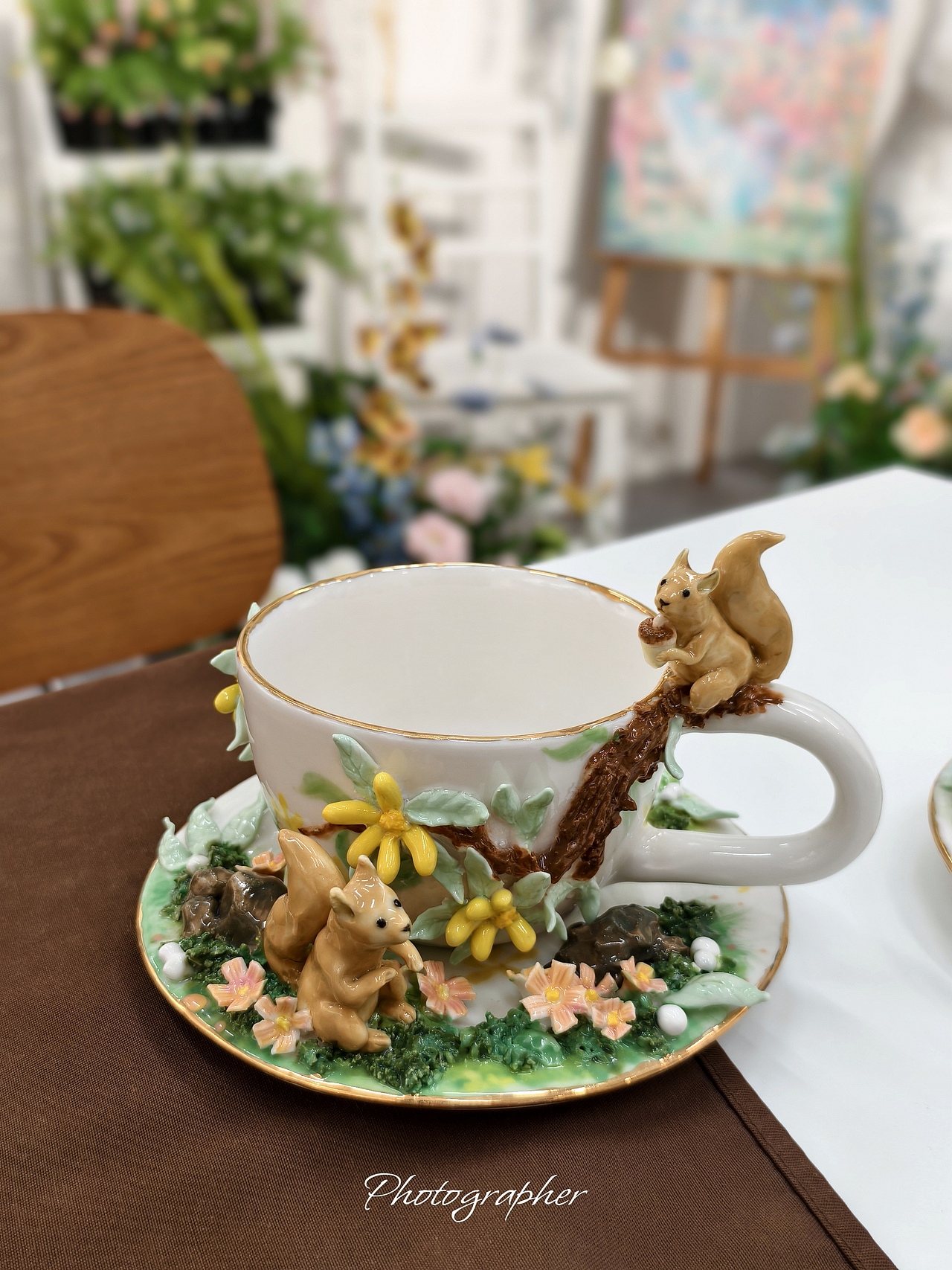 塑新社手捏手绘陶艺咖啡杯套装私人订制