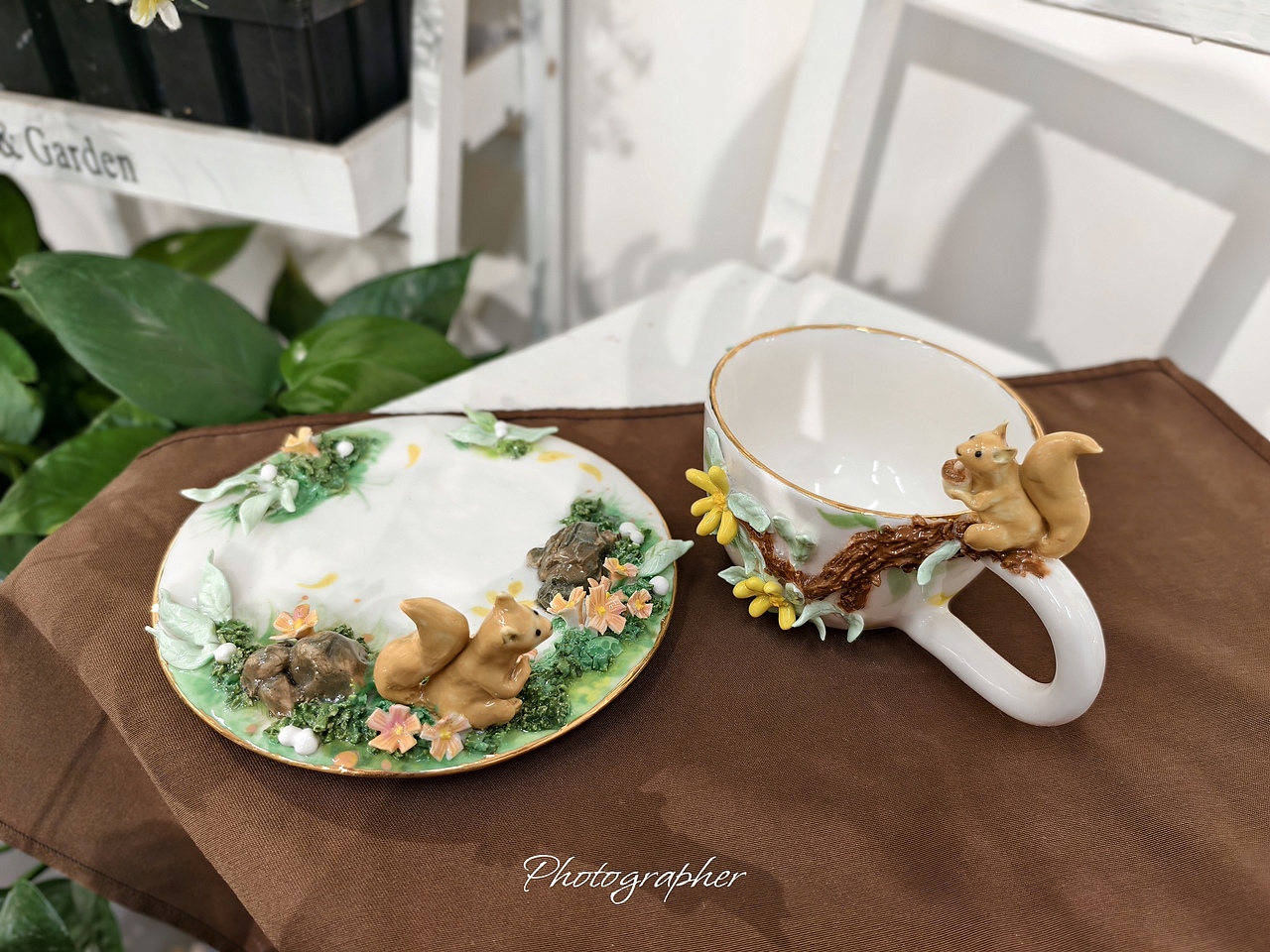 塑新社手捏手绘陶艺咖啡杯套装私人订制