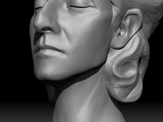 zbrush头部雕刻