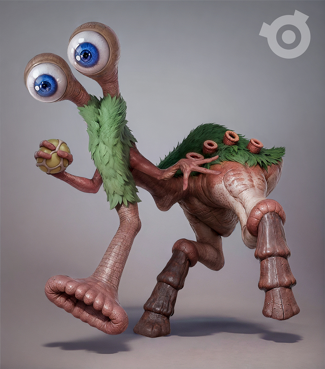 
噗噗怪 —— 噗噗怪的长相十分怪异，它们是星球上的清道夫，用吸尘器般的嘴巴吸食地面上的物质，并且从来不会消化不良。噗噗怪的体型不大，寿命也不长，是生命周期短暂且活跃的物种。详情请看噗噗怪百科