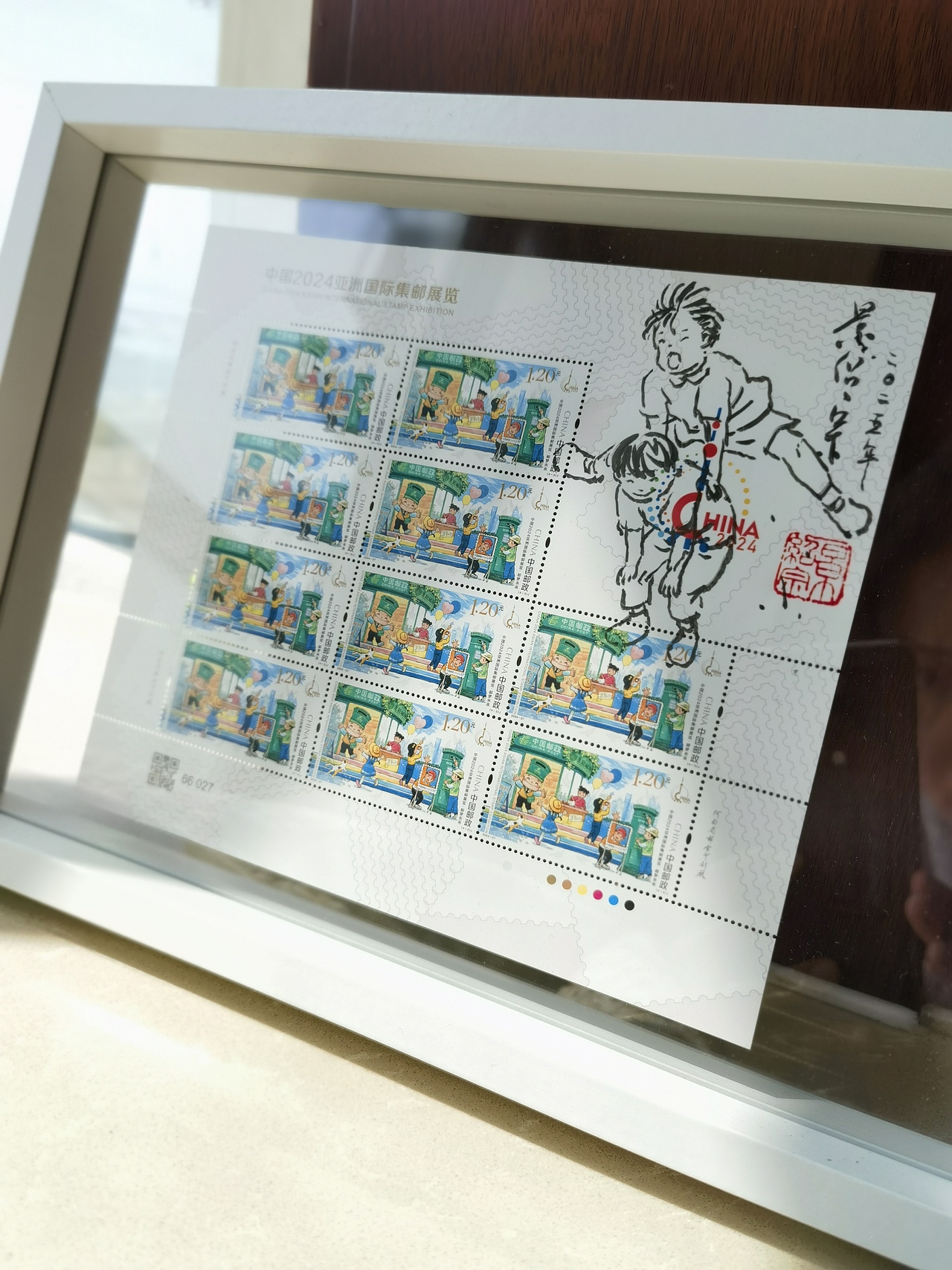 今天才拿到《邮梦未来》邮票，给亲爱的邮友签绘！