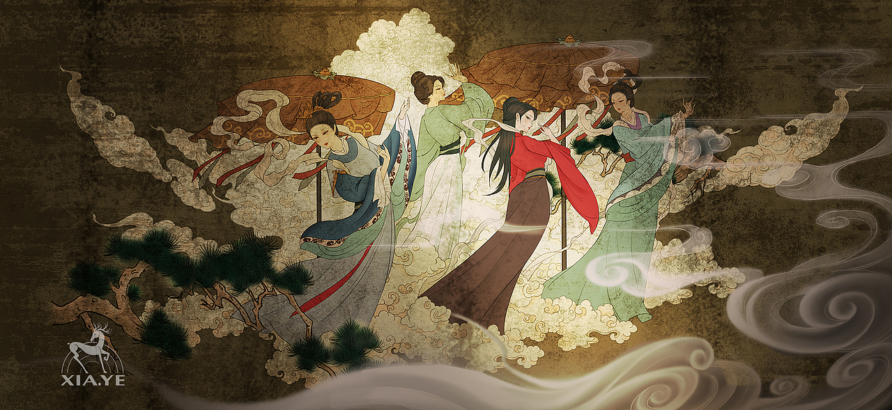 聊斋志异系列插画《画壁》