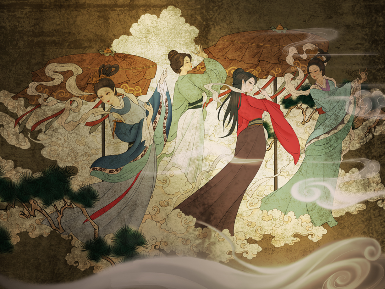 聊斋志异系列插画《画壁》