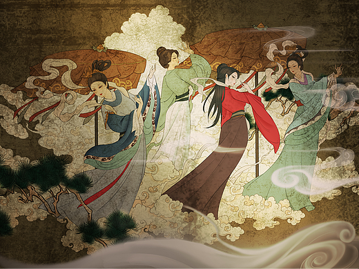 聊斋志异系列插画《画壁》