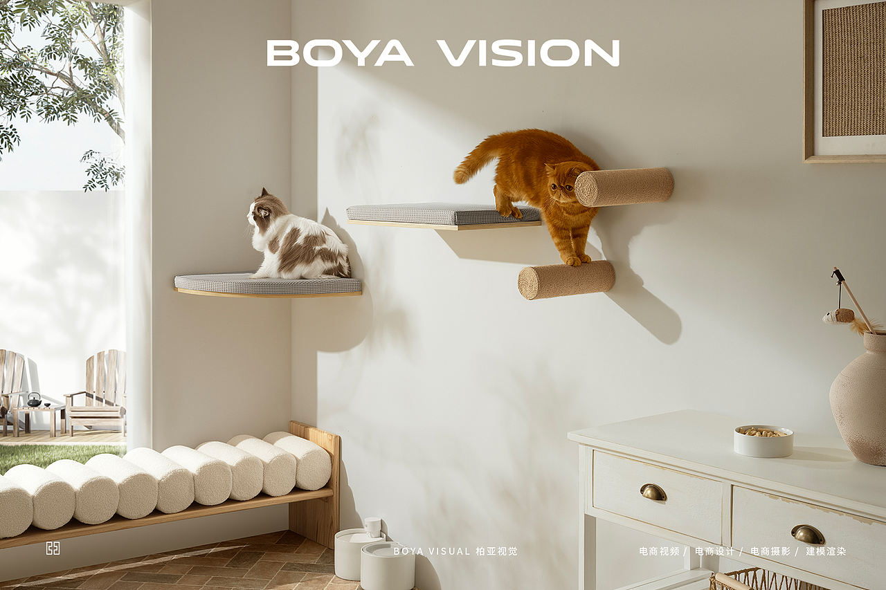 跨境电商宠物用品摄影 ｜猫爬架 X BOYA（图ZMzg4ODkzMDAw） - 产品摄影 - 站酷设计师柏亚视觉摄影原创素材 - 站酷ZCOOL