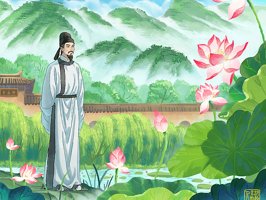 接天莲叶无穷碧,映日荷花别样红。