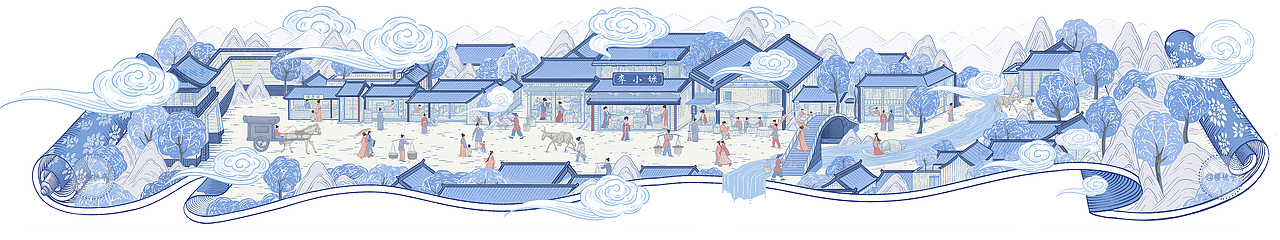 非遗双味记:餐饮店装饰画vs美食包装插画