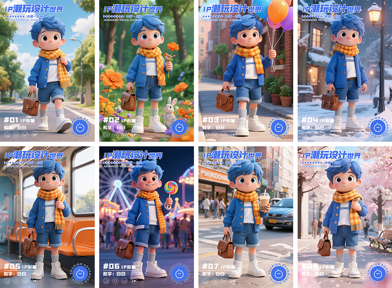 『IP潮玩海报』视觉分享×大白Donnie