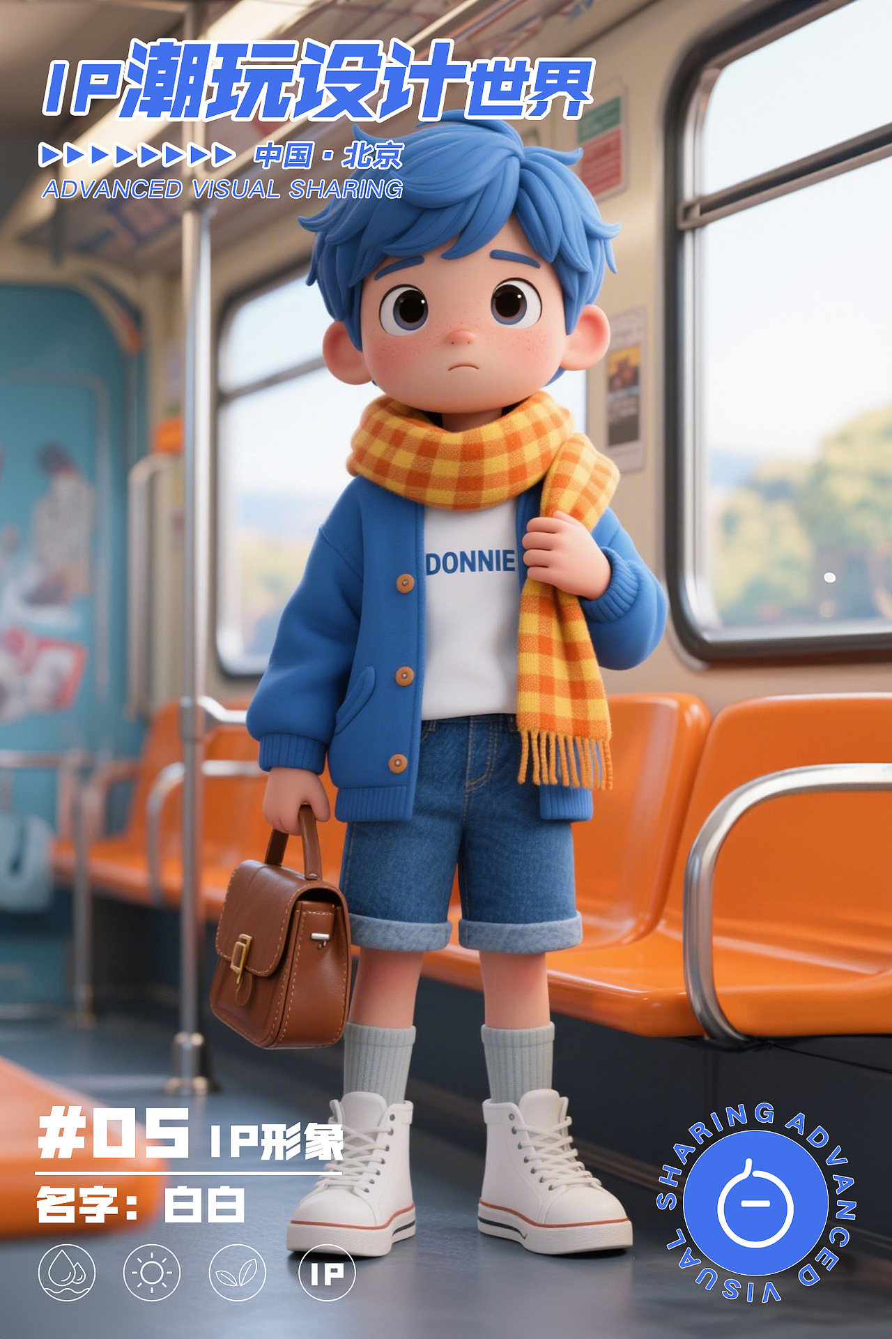 『IP潮玩海报』视觉分享×大白Donnie