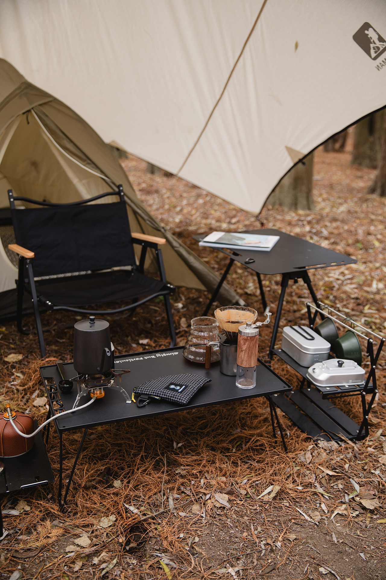 户外咖啡滤纸包拍摄