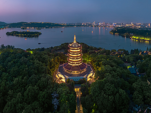  西湖全景接片