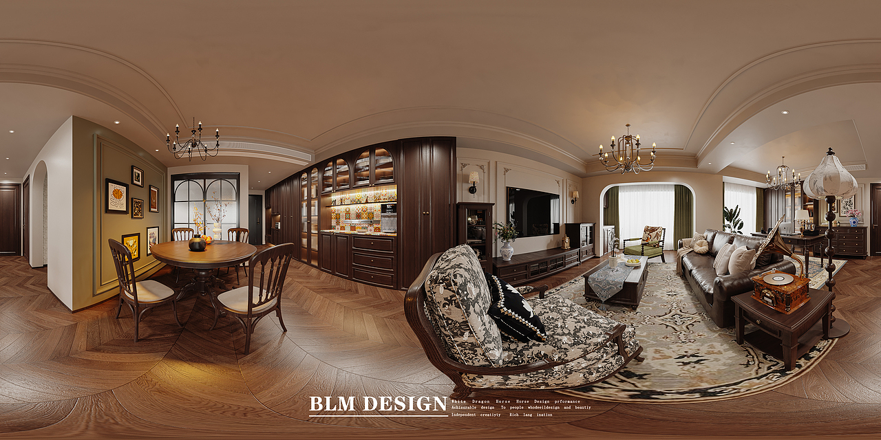 复古美式家装案例分享