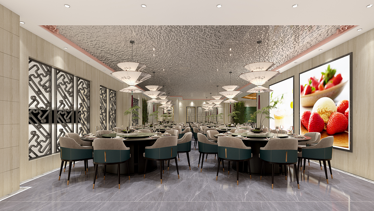 新中式餐厅效果图（图ZMzg4OTMwMjcy） - 场景 - 站酷设计师BUELI原创素材 - 站酷ZCOOL