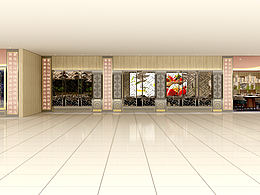 新中式餐廳效果圖
