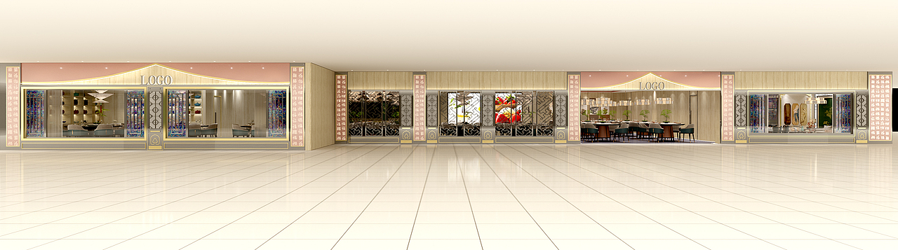 新中式餐厅效果图（图ZMzg4OTMwMjYw） - 场景 - 站酷设计师BUELI原创素材 - 站酷ZCOOL