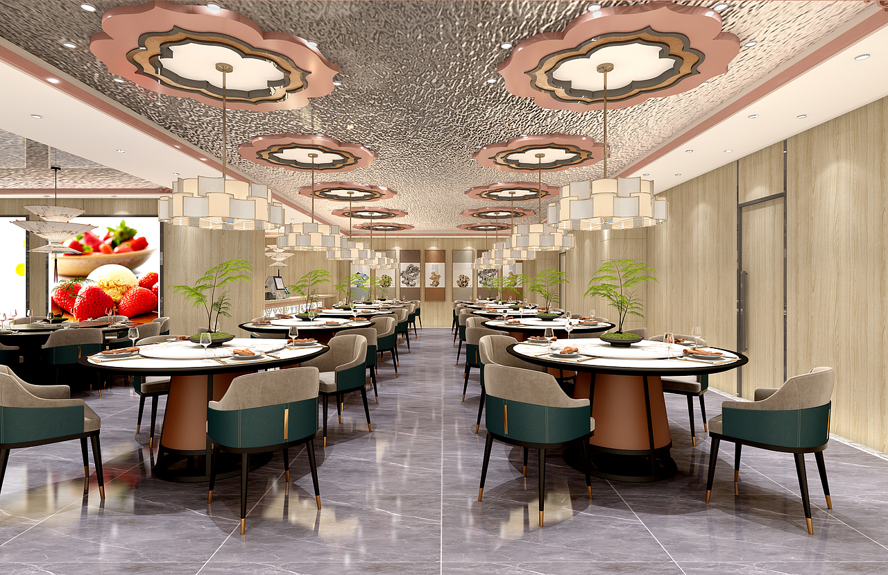 新中式餐厅效果图（图ZMzg4OTMwMjc2） - 场景 - 站酷设计师BUELI原创素材 - 站酷ZCOOL