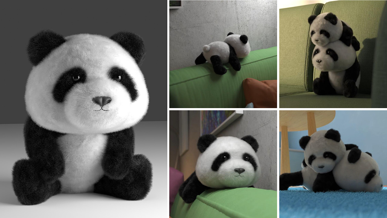 Blender产品小动画-熊猫娃娃（图ZMzg4OTMwMzk2） - 产品 - 站酷设计师畅畅Des原创素材 - 站酷ZCOOL