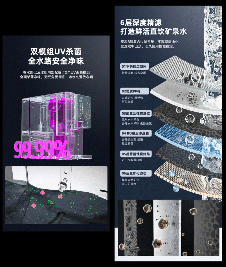 重新定义家庭饮水 | 多功能净水机制冰机 | 全案设计