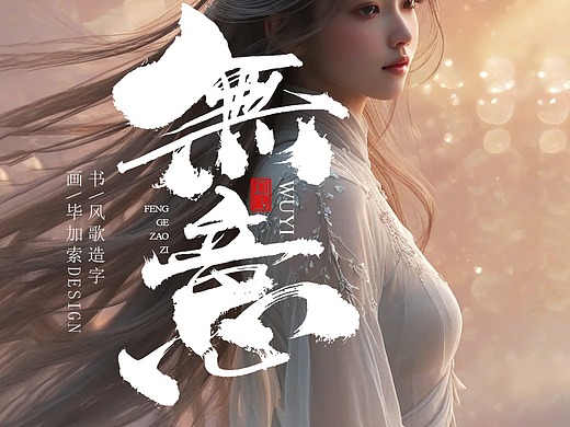 风歌造字689-浮云等5款书法字合辑